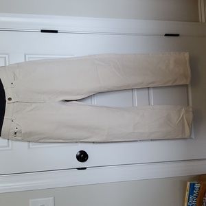 Cream curduroy pant with small imperfection at knee (see photos)